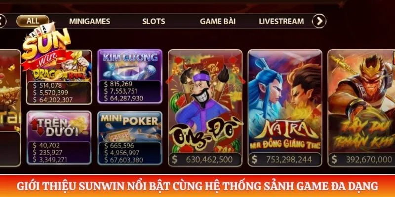 Giới thiệu Sunwin Giới thiệu Sunwin nổi bật cùng hệ thống sảnh game đa dạng